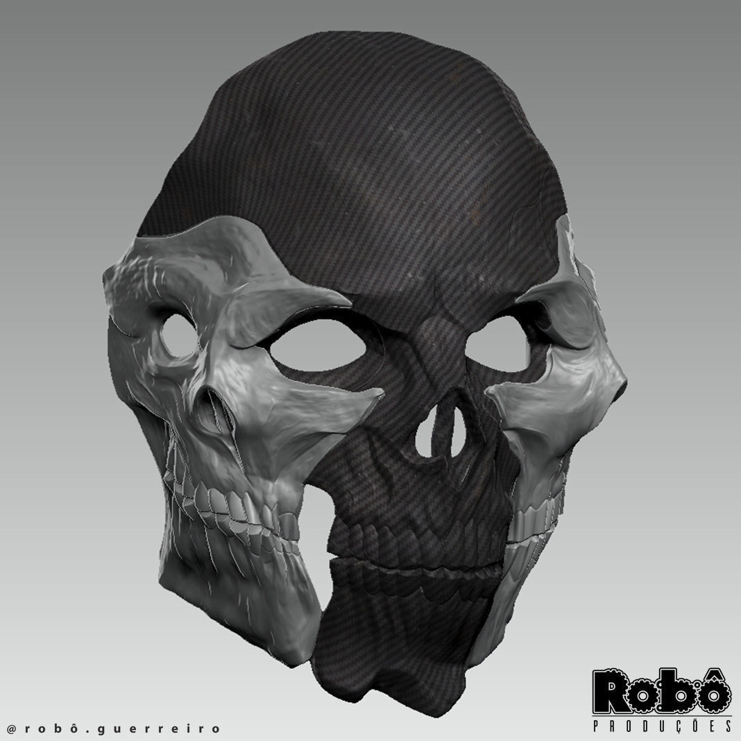 Warden Nemesis Mask - Warzone MW3 - STL model 3D print file 3D print model_2