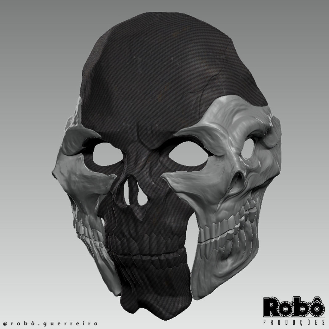 Warden Nemesis Mask - Warzone MW3 - STL model 3D print file 3D print model_3