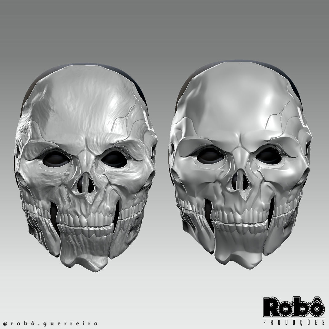 Warden Nemesis Mask - Warzone MW3 - STL model 3D print file 3D print model_12