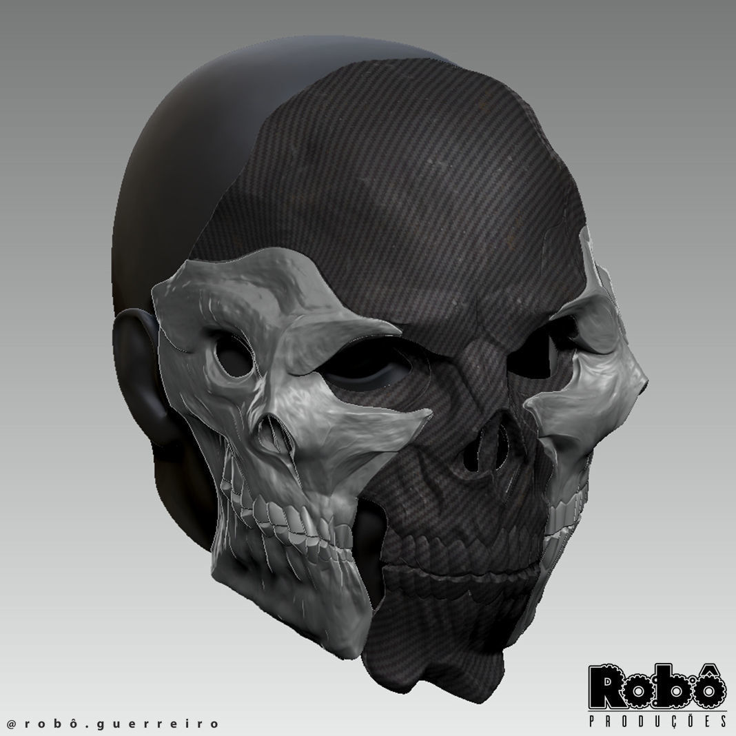 Warden Nemesis Mask - Warzone MW3 - STL model 3D print file 3D print model_5