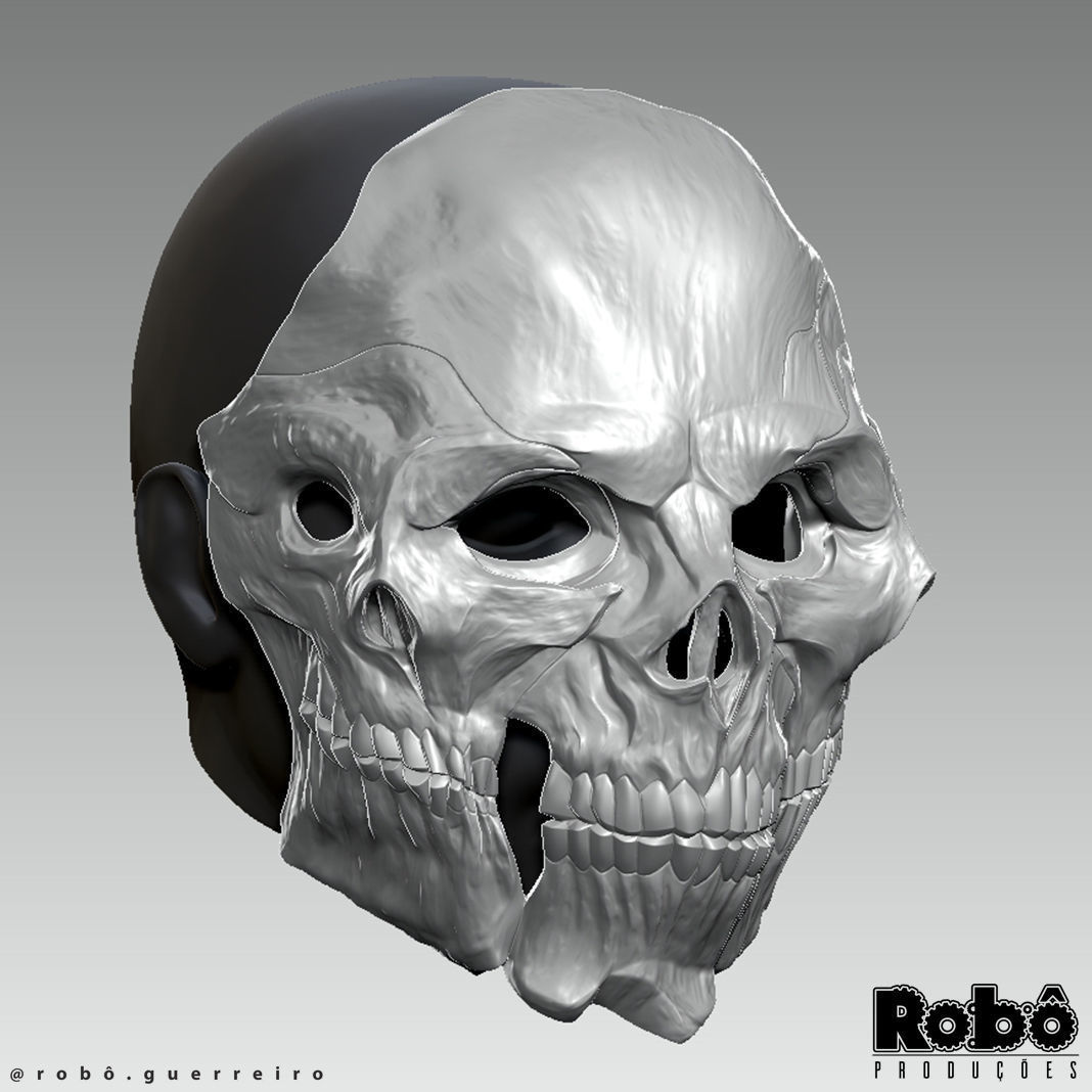 Warden Nemesis Mask - Warzone MW3 - STL model 3D print file 3D print model_10