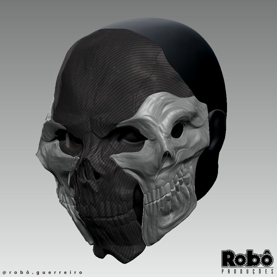 Warden Nemesis Mask - Warzone MW3 - STL model 3D print file 3D print model_8