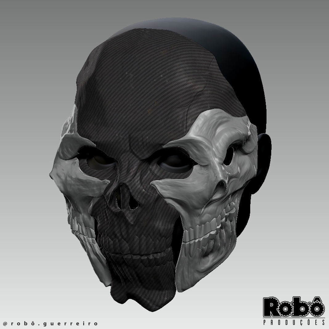 Warden Nemesis Mask - Warzone MW3 - STL model 3D print file 3D print model_6