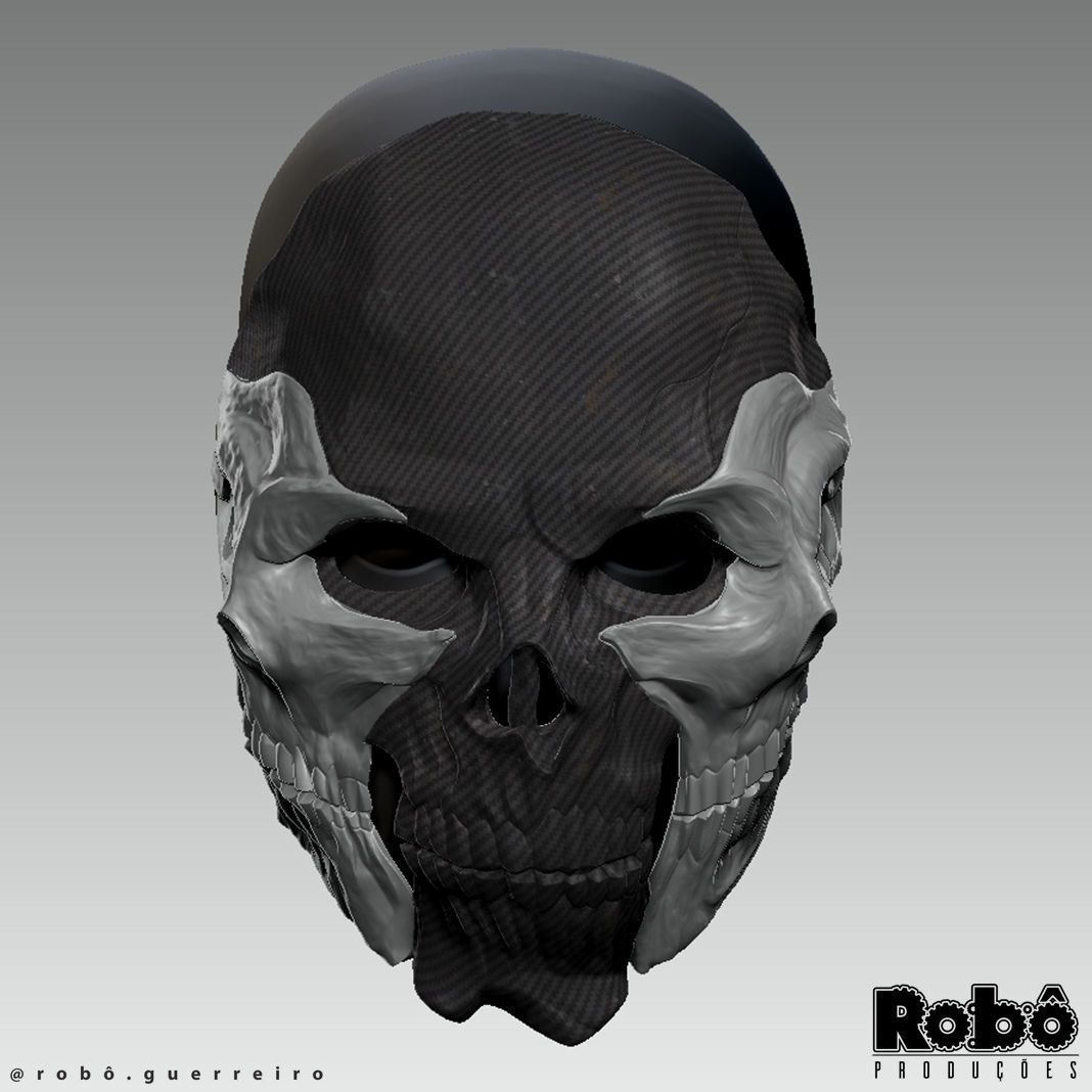 Warden Nemesis Mask - Warzone MW3 - STL model 3D print file 3D print model_7