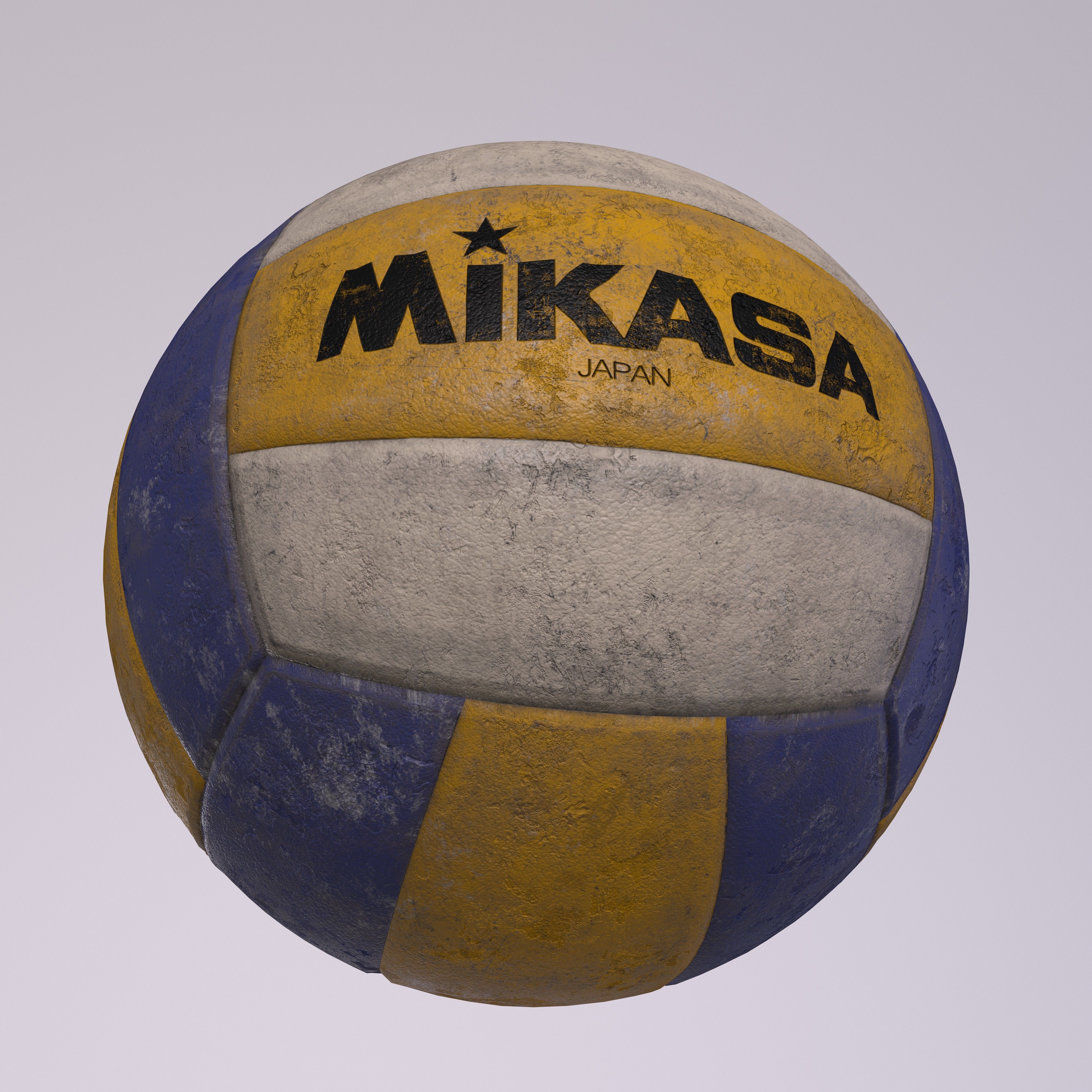 Old Volleyball 3D model_3