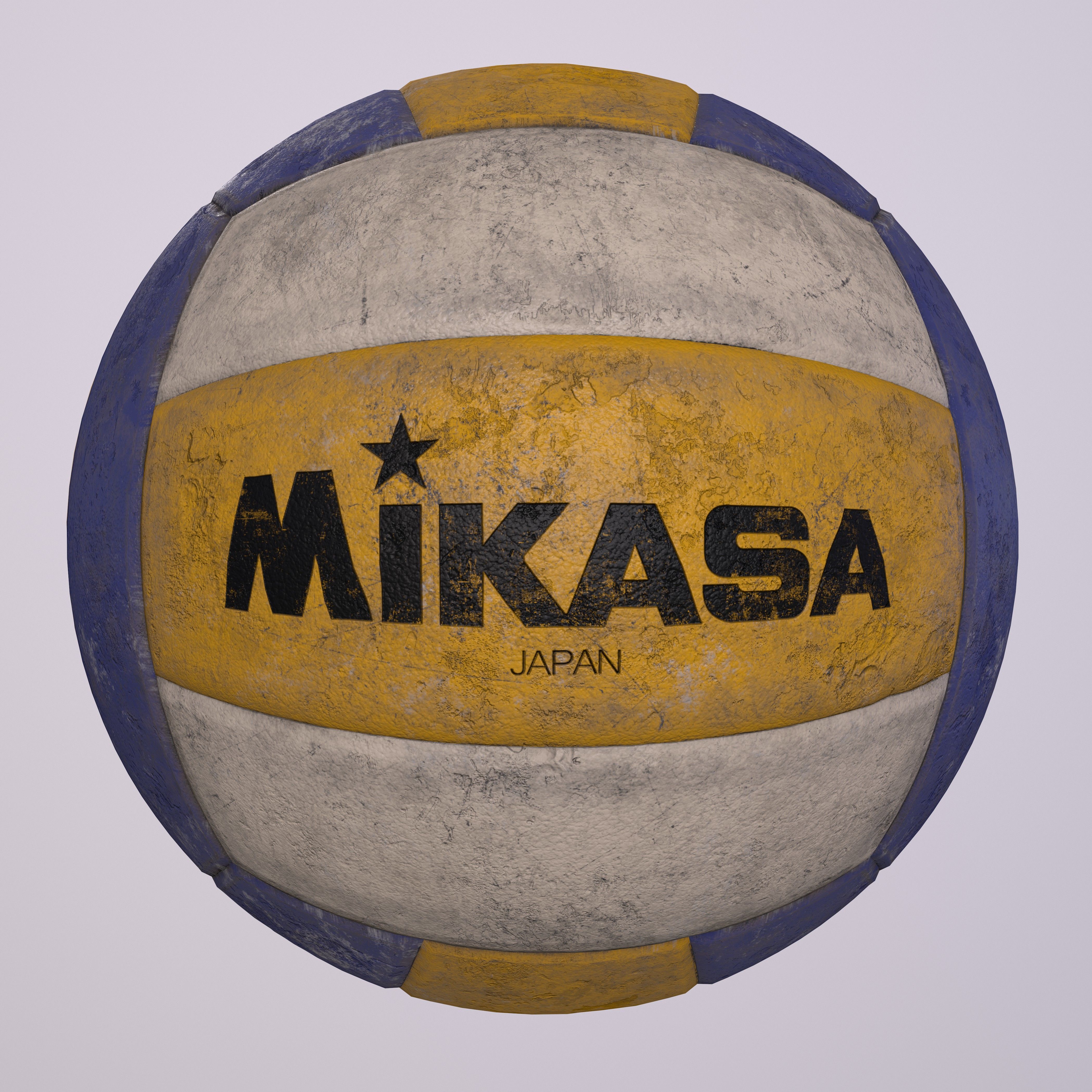 Old Volleyball 3D model_1