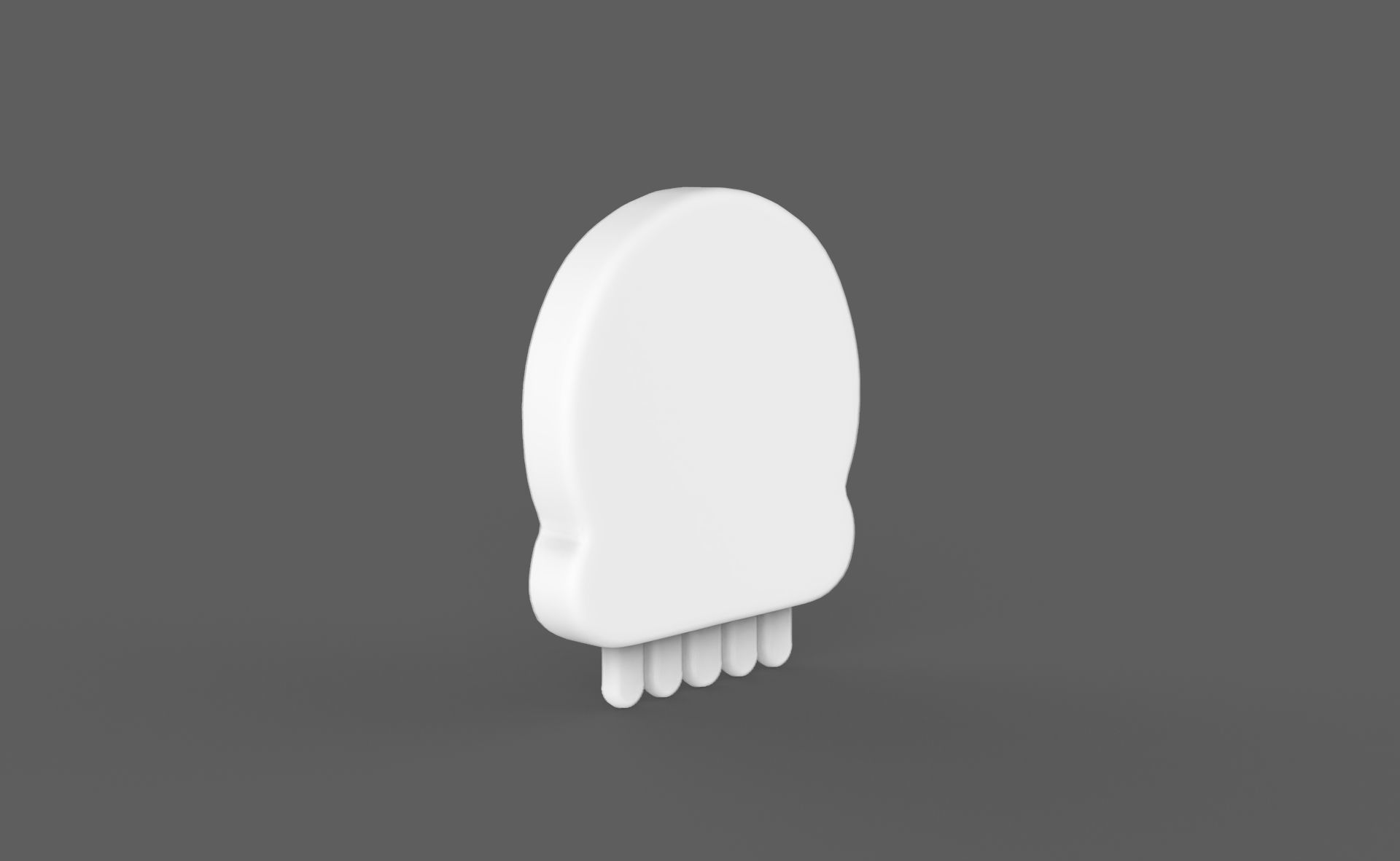 Prop117 Skull Emoji  Low-poly 3D model_5