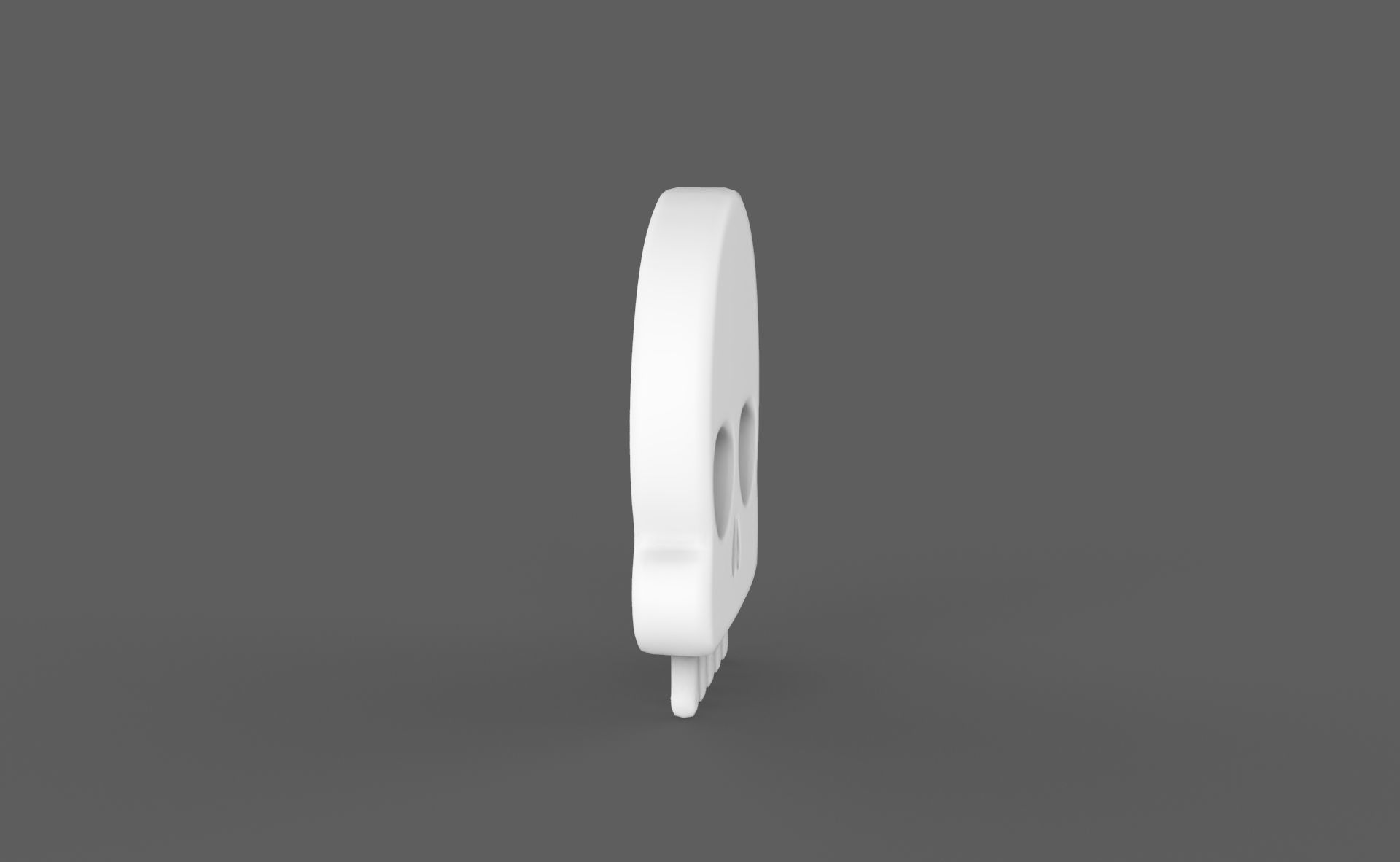 Prop117 Skull Emoji  Low-poly 3D model_14