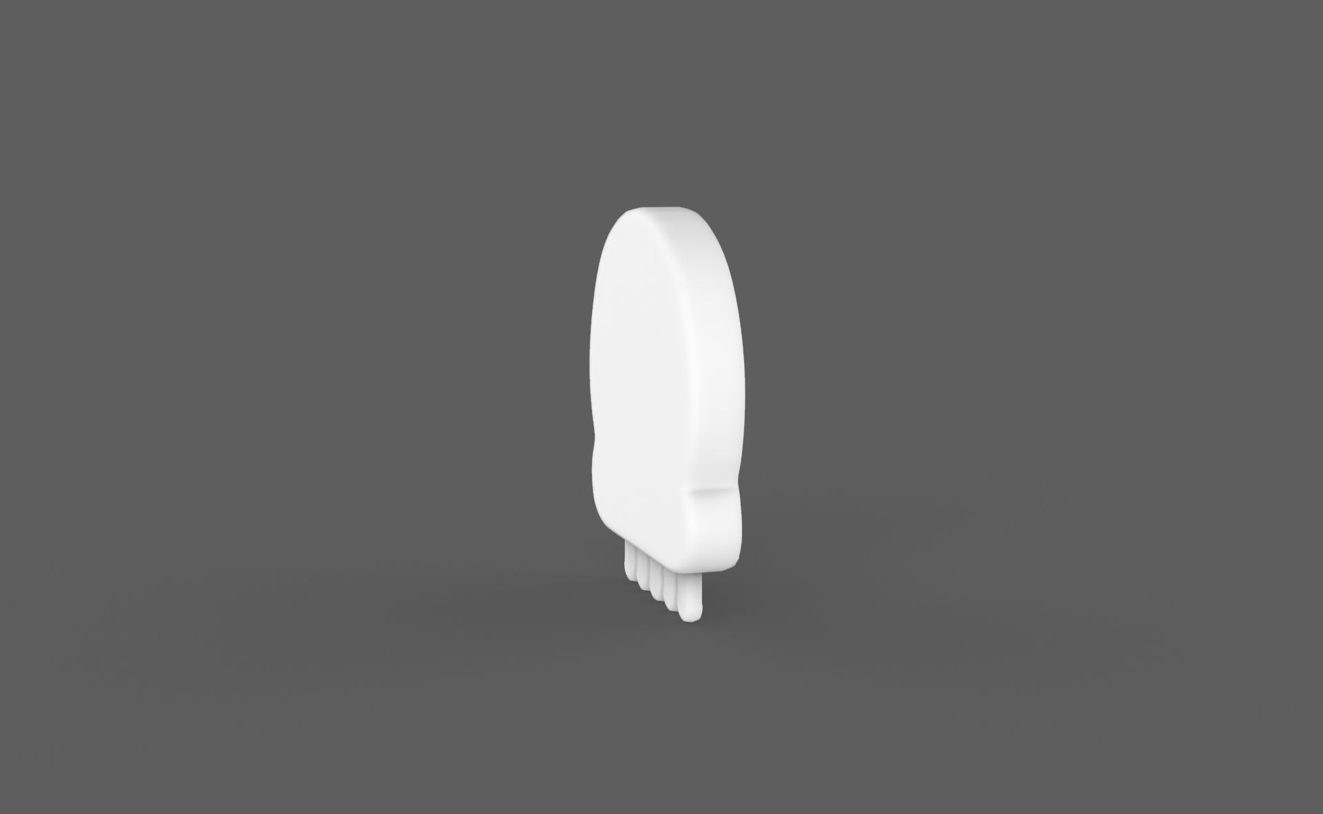 Prop118 Skull Emoji  Low-poly 3D model_13