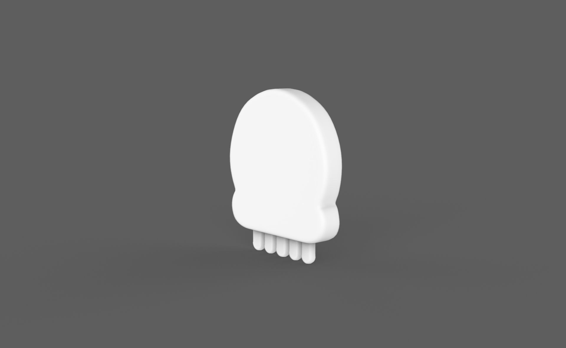 Prop118 Skull Emoji  Low-poly 3D model_12