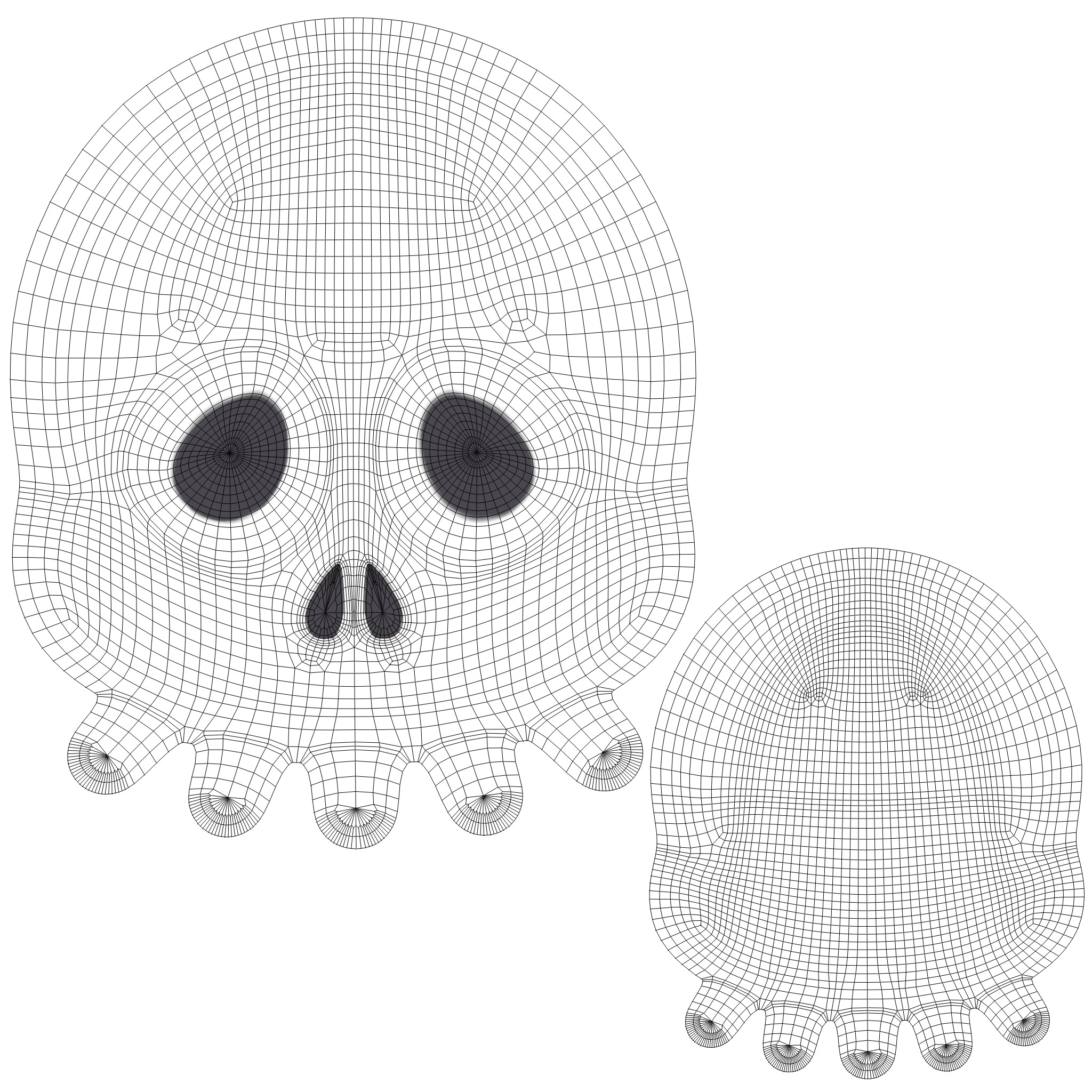 Prop118 Skull Emoji  Low-poly 3D model_9