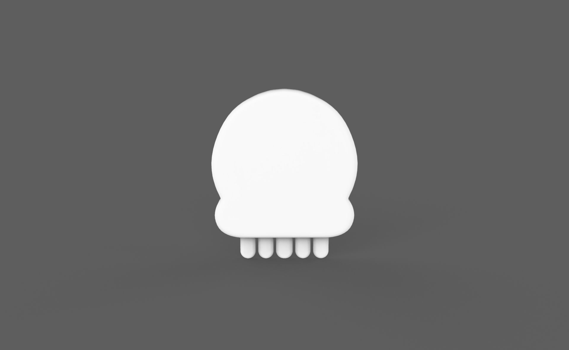 Prop118 Skull Emoji  Low-poly 3D model_10