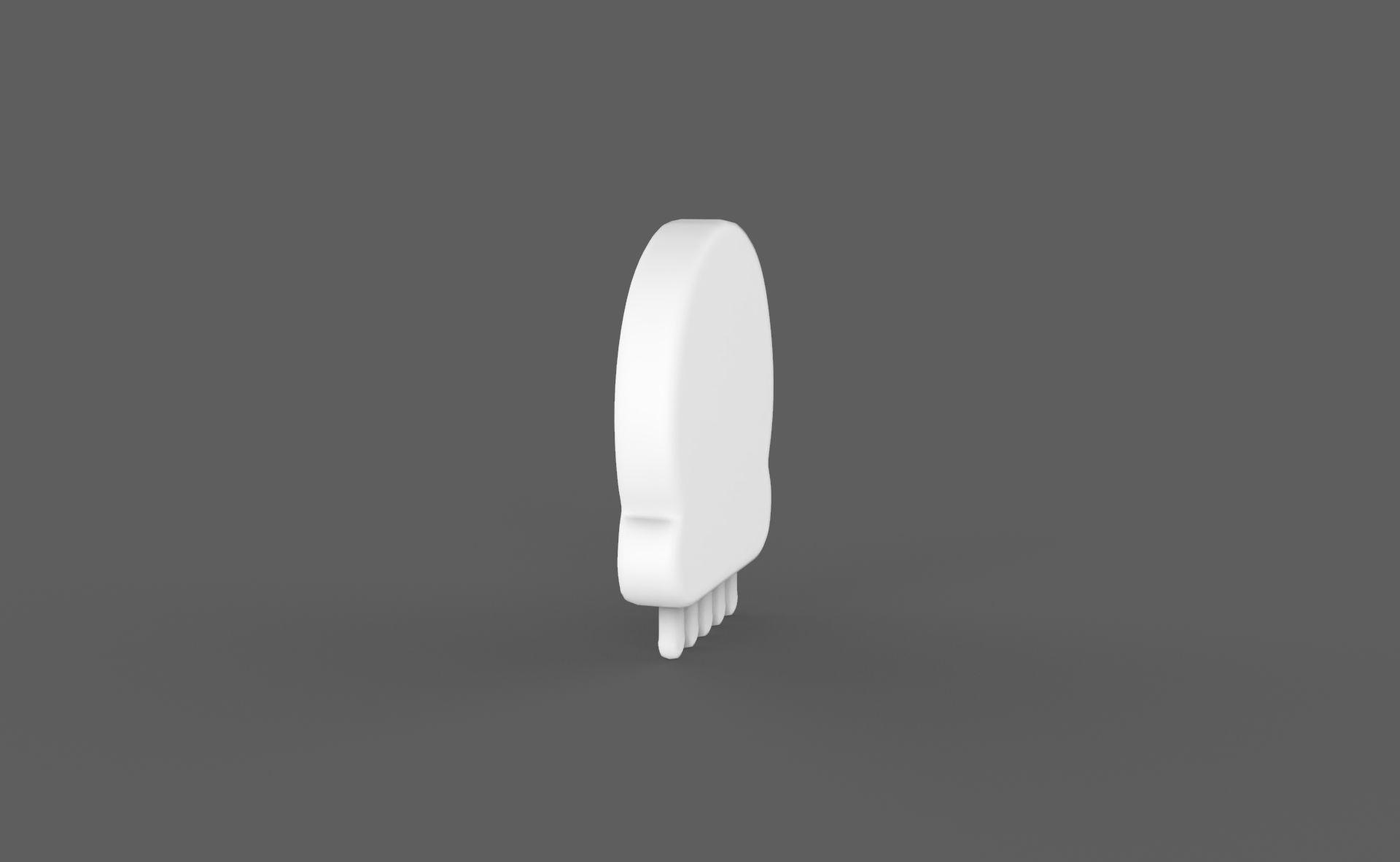 Prop118 Skull Emoji  Low-poly 3D model_4