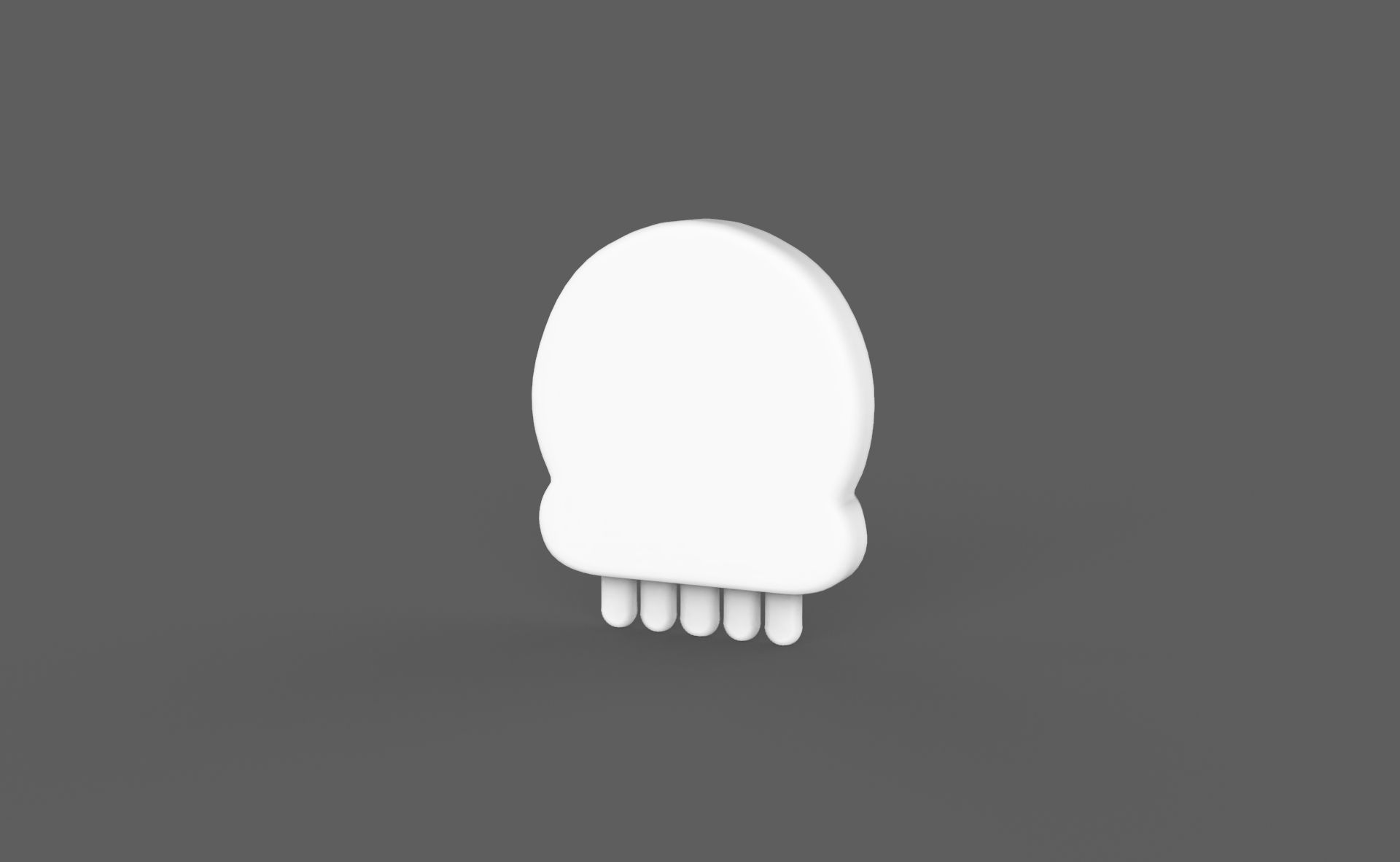 Prop118 Skull Emoji  Low-poly 3D model_11