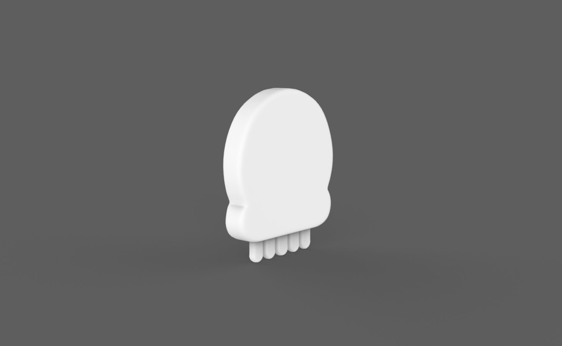 Prop118 Skull Emoji  Low-poly 3D model_5
