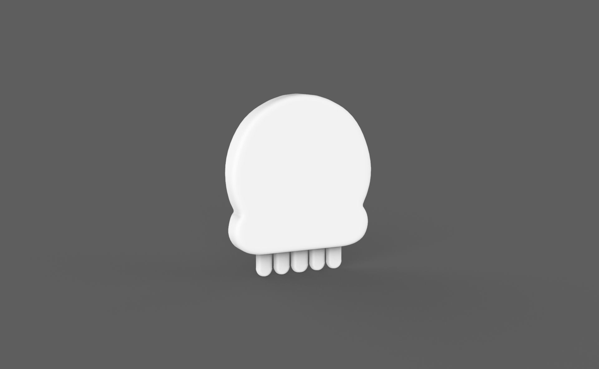 Prop118 Skull Emoji  Low-poly 3D model_6