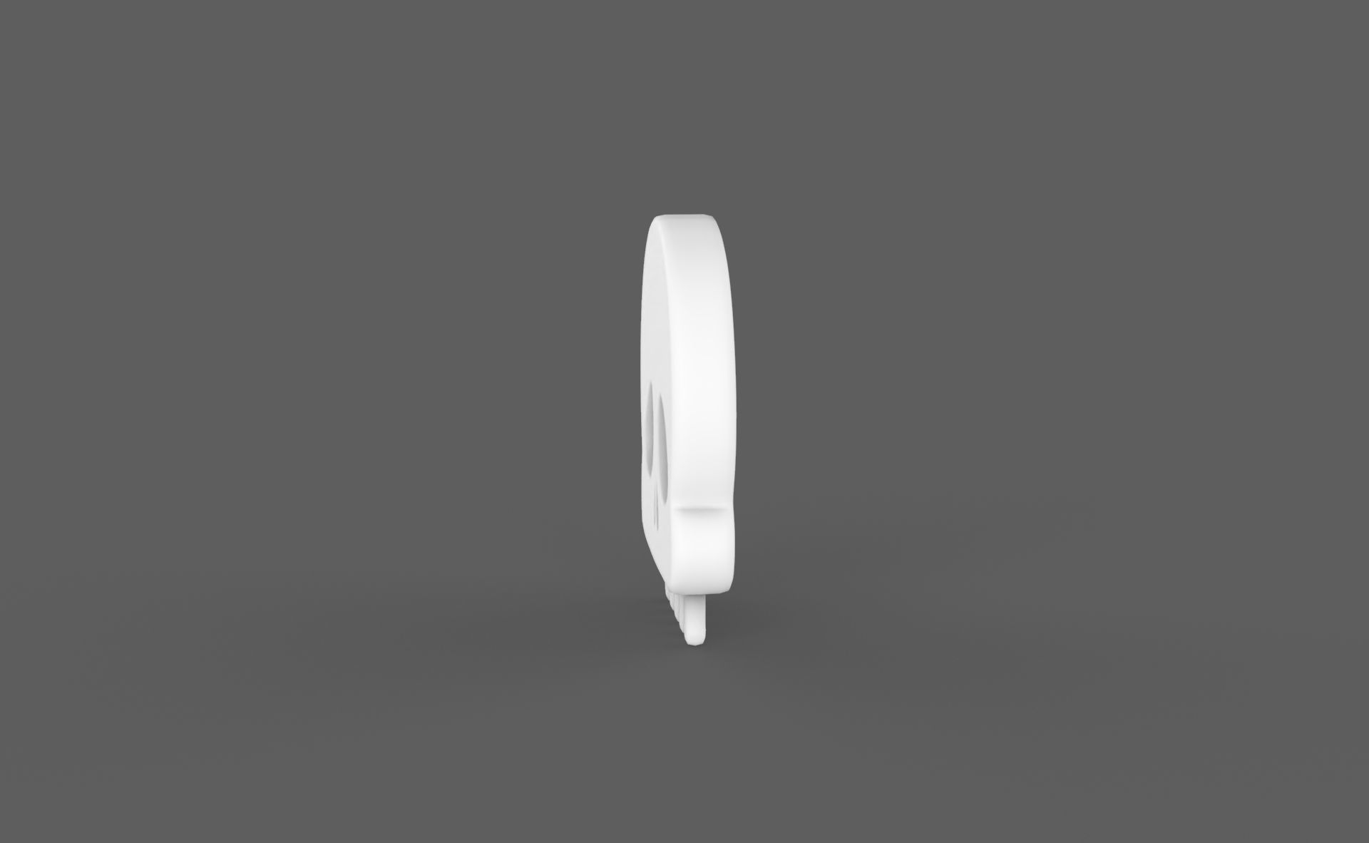 Prop118 Skull Emoji  Low-poly 3D model_3