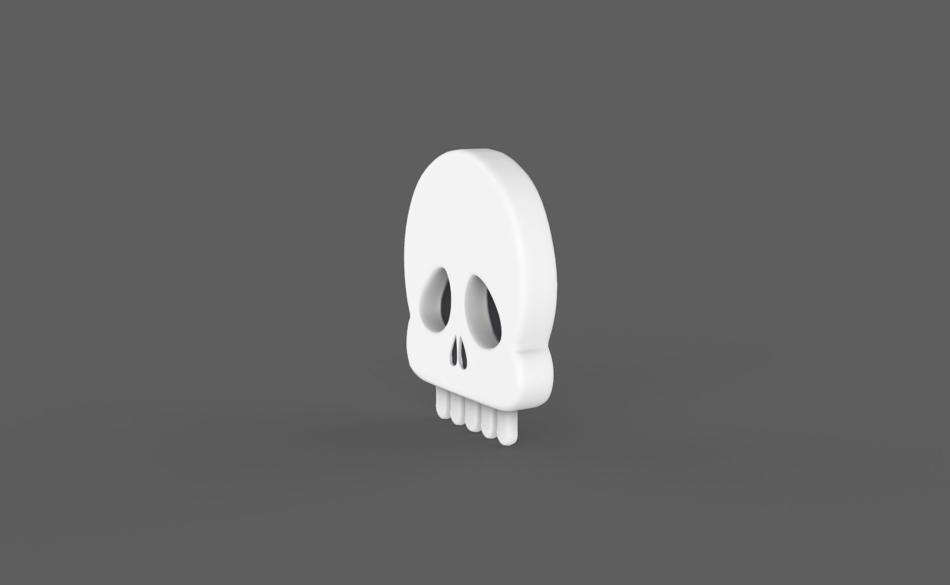Prop118 Skull Emoji  Low-poly 3D model_2