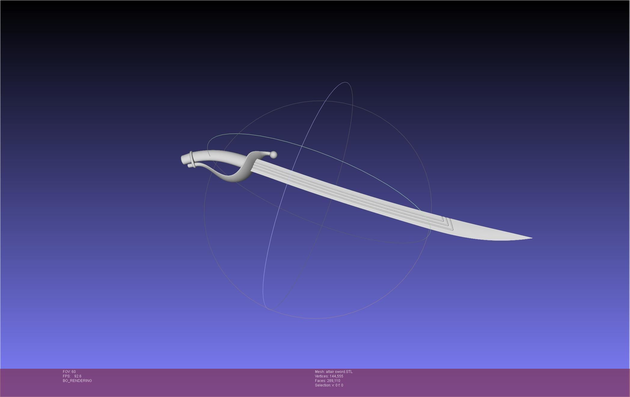 Re-Creators Altair Sword 3D print model_13