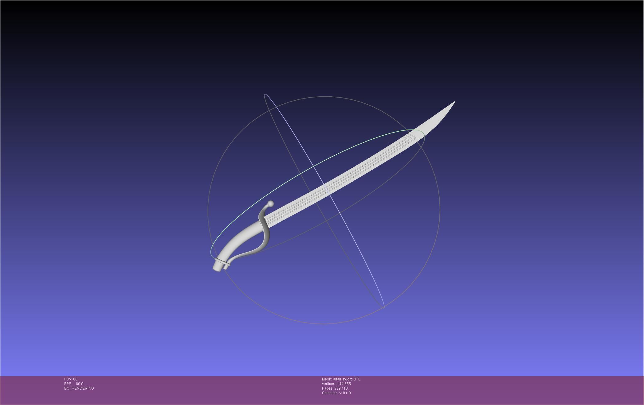 Re-Creators Altair Sword 3D print model_2