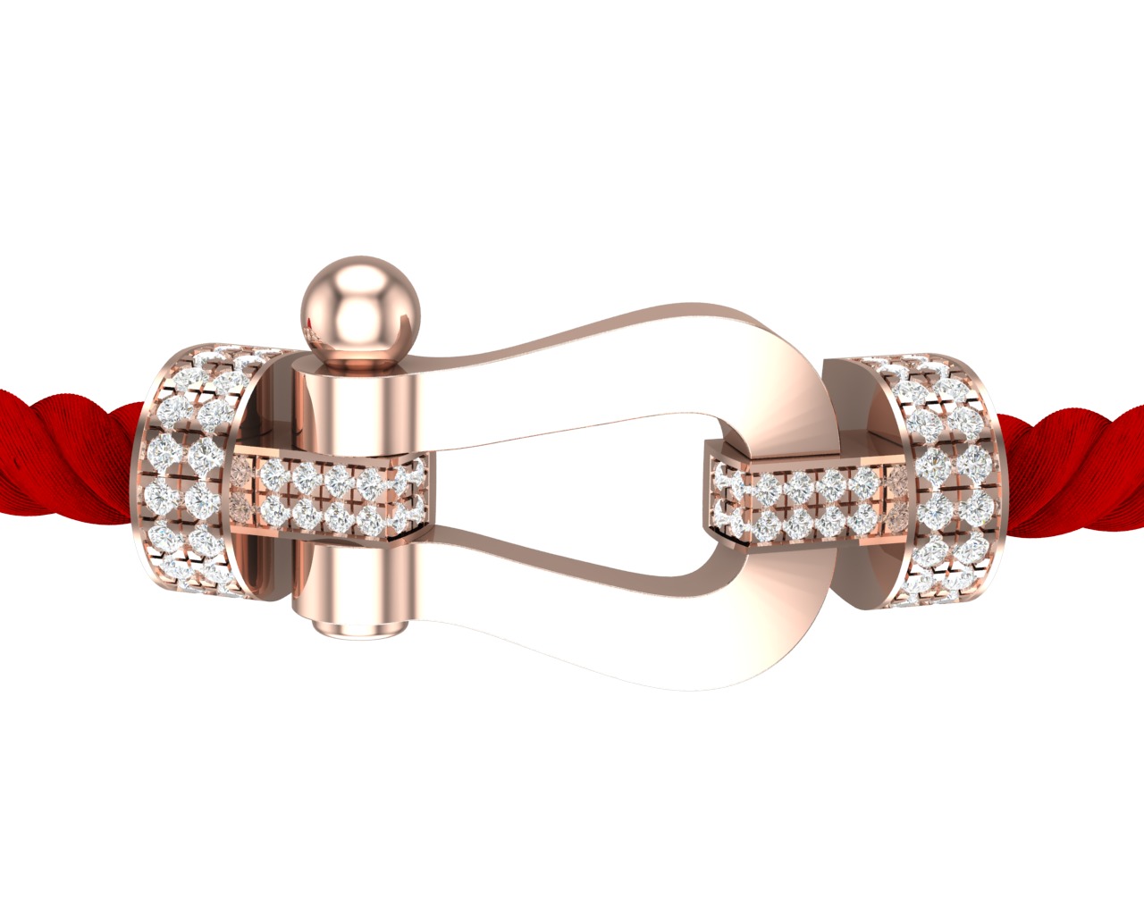 Force Extra Large XL Diamond bracelet 3D print model_3