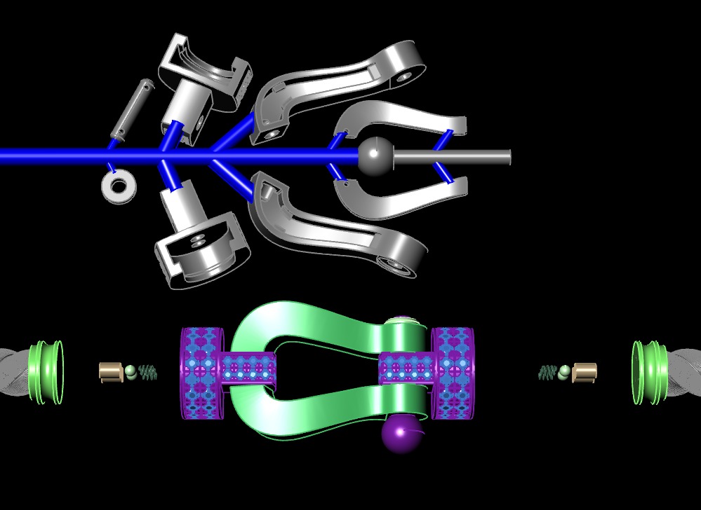 Force Extra Large XL Diamond bracelet 3D print model_8