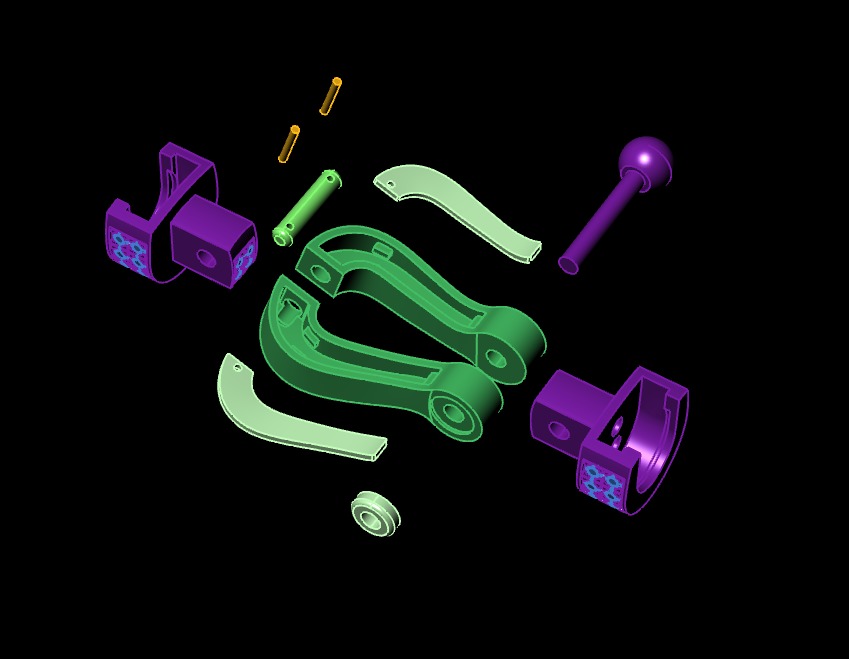 Force Extra Large XL Diamond bracelet 3D print model_9