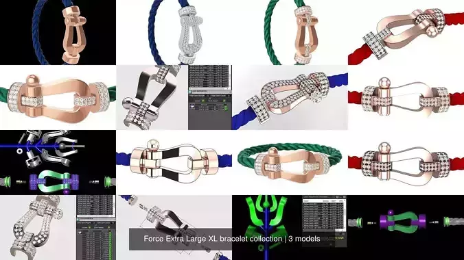 Force Extra Large XL bracelet collection