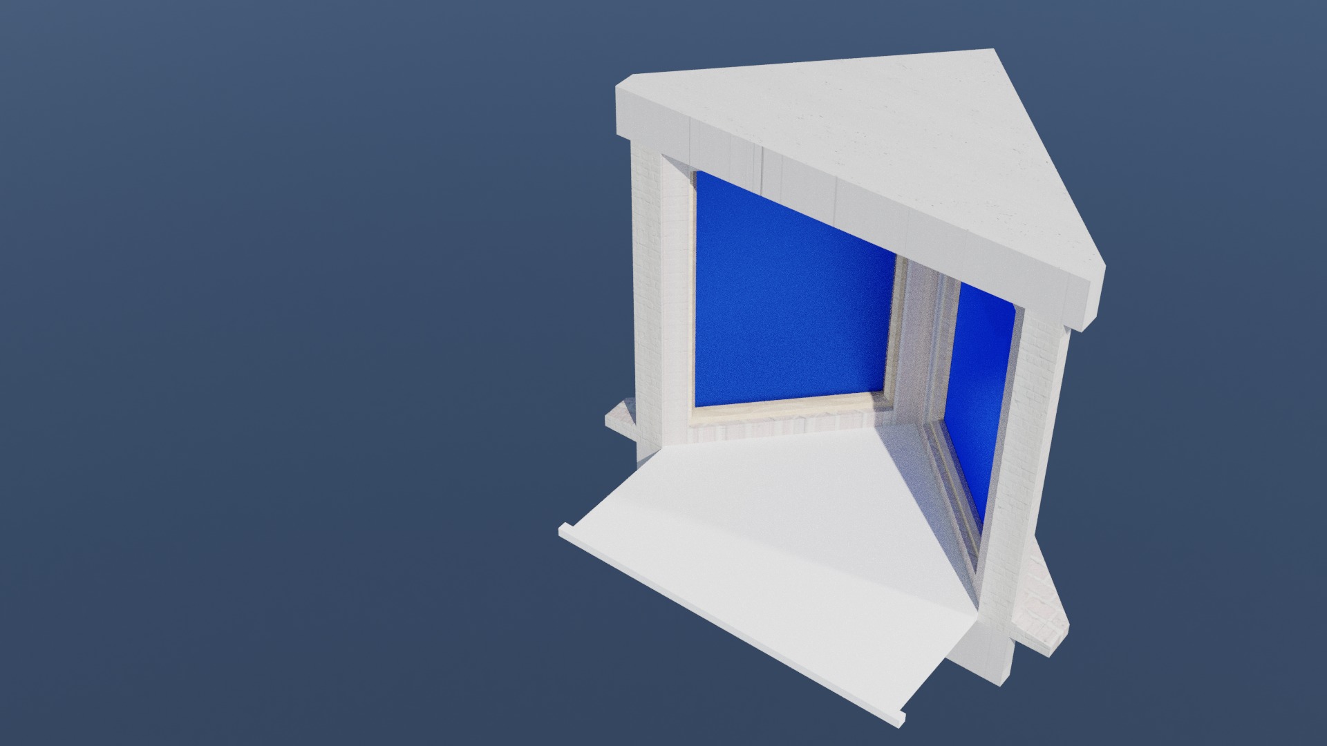 Triangular Bay Window 3D model_2