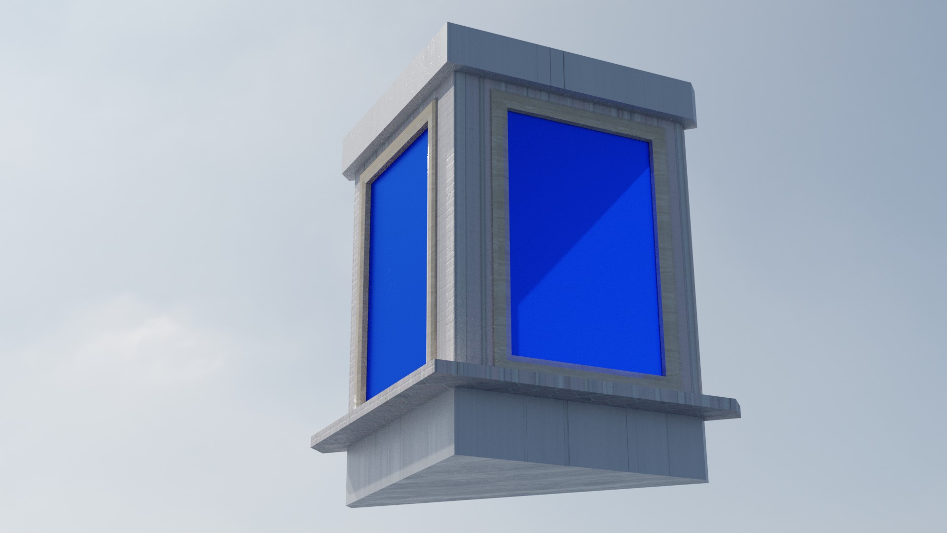 Triangular Bay Window 3D model_3