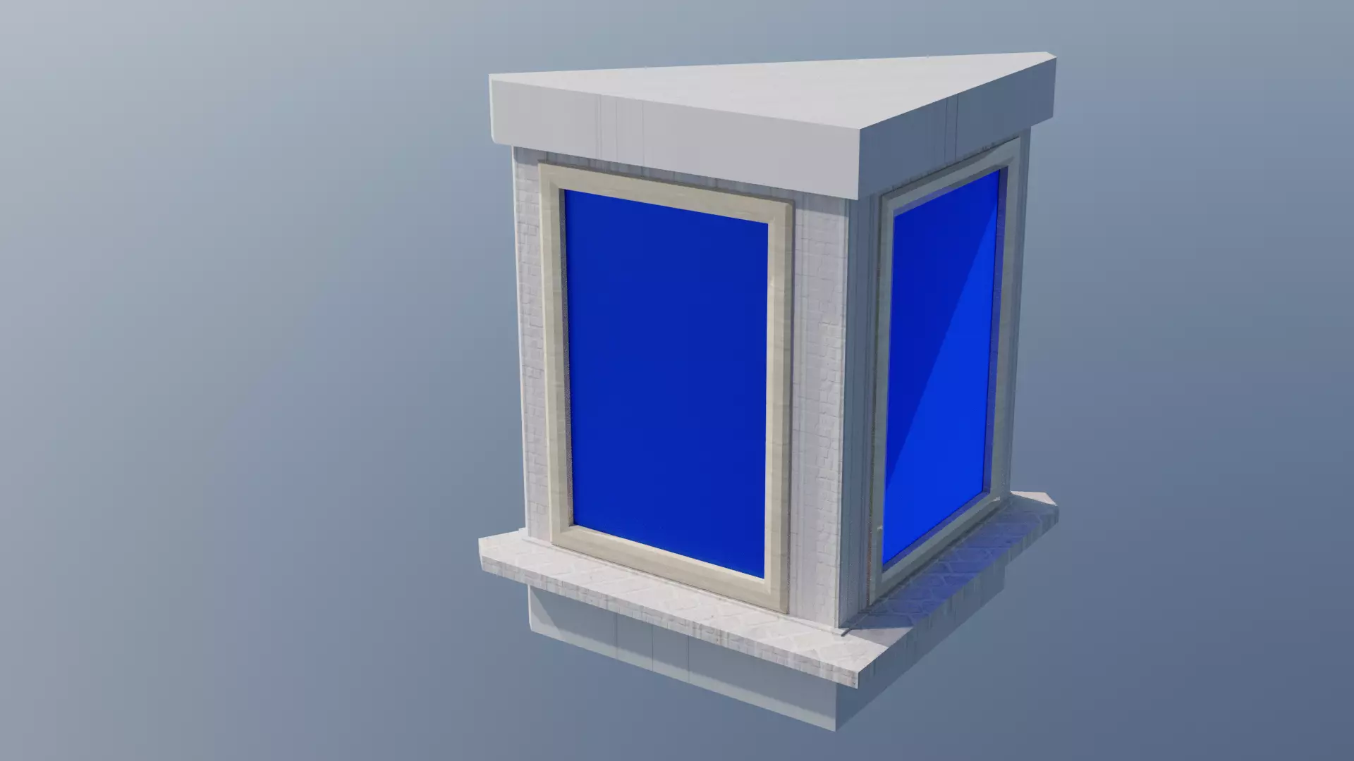 Triangular Bay Window 3D model_0