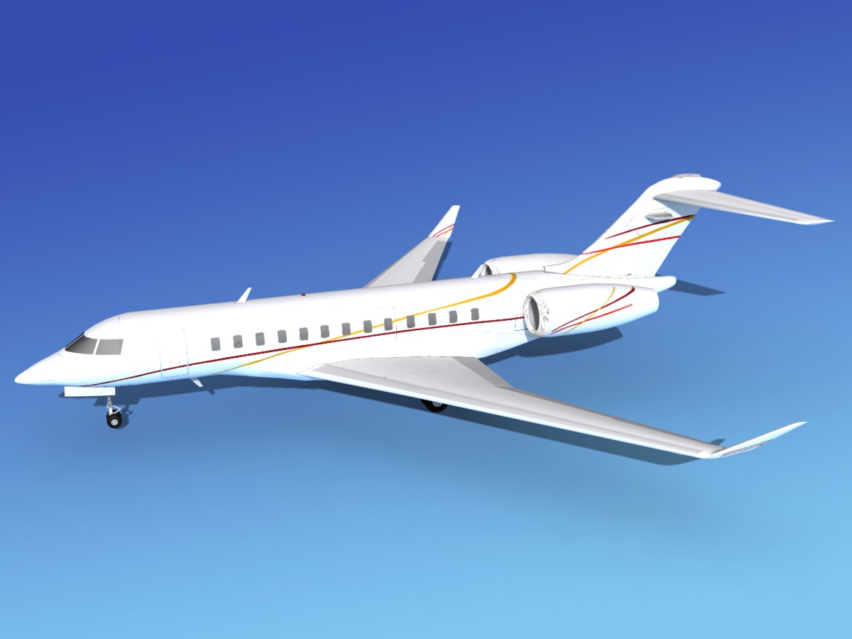 Global Express XRS V11 3D model_7