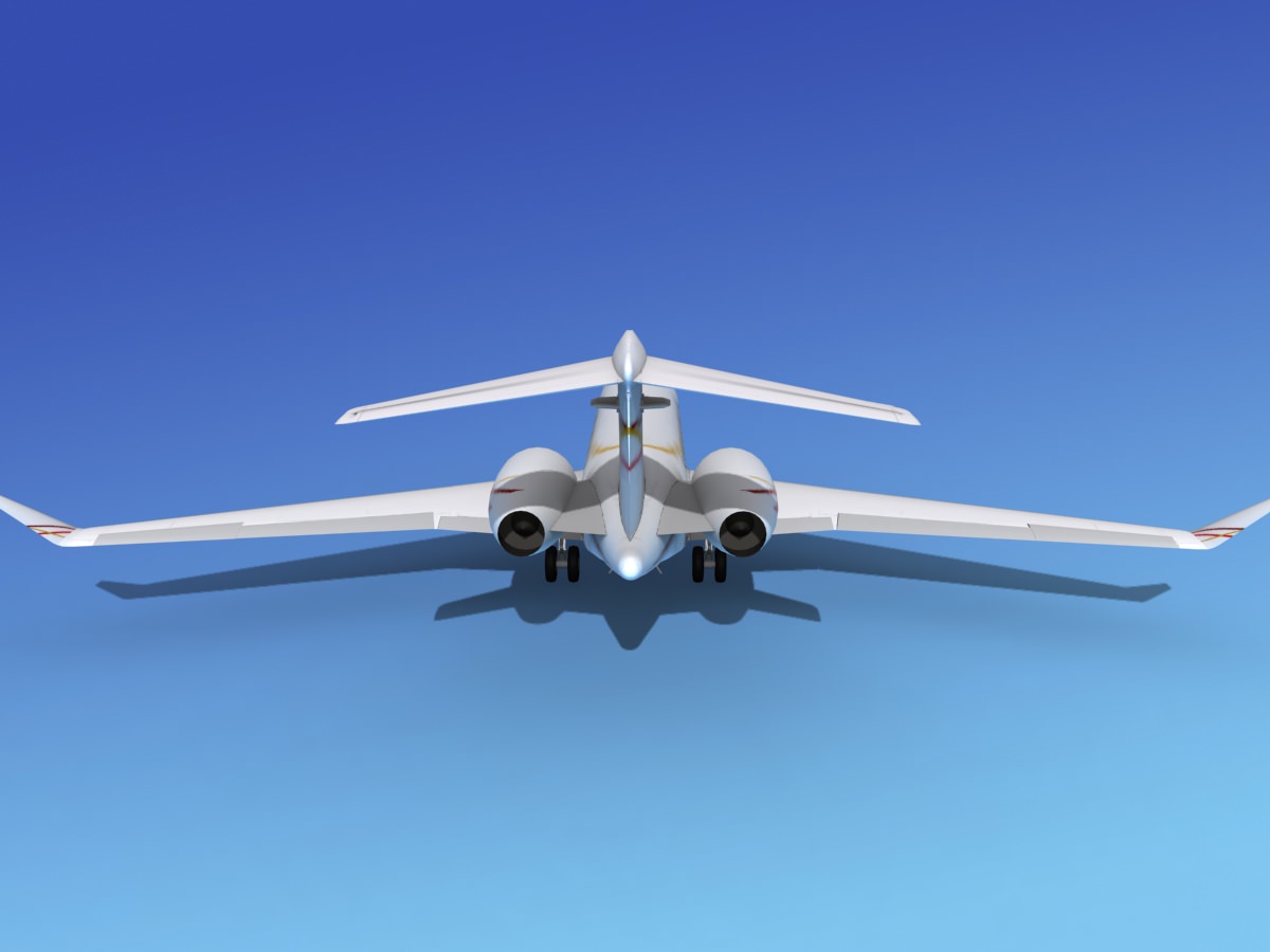 Global Express XRS V11 3D model_4