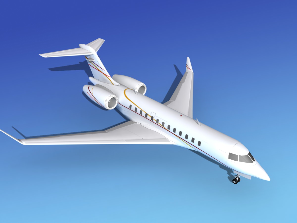 Global Express XRS V11 3D model_10
