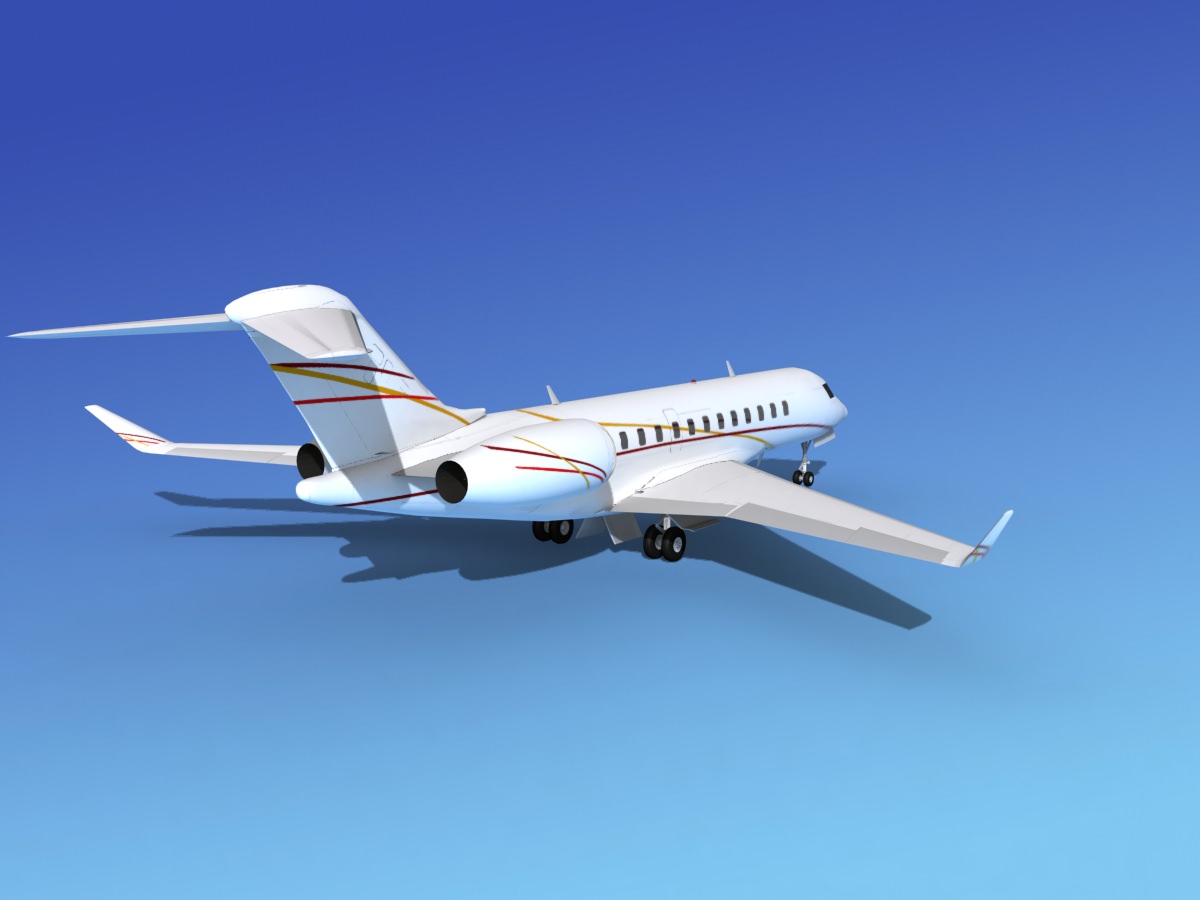 Global Express XRS V11 3D model_3