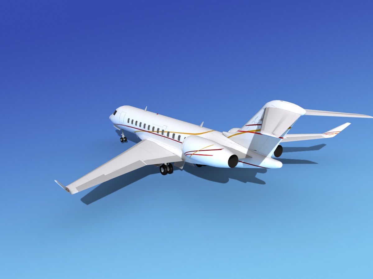Global Express XRS V11 3D model_5