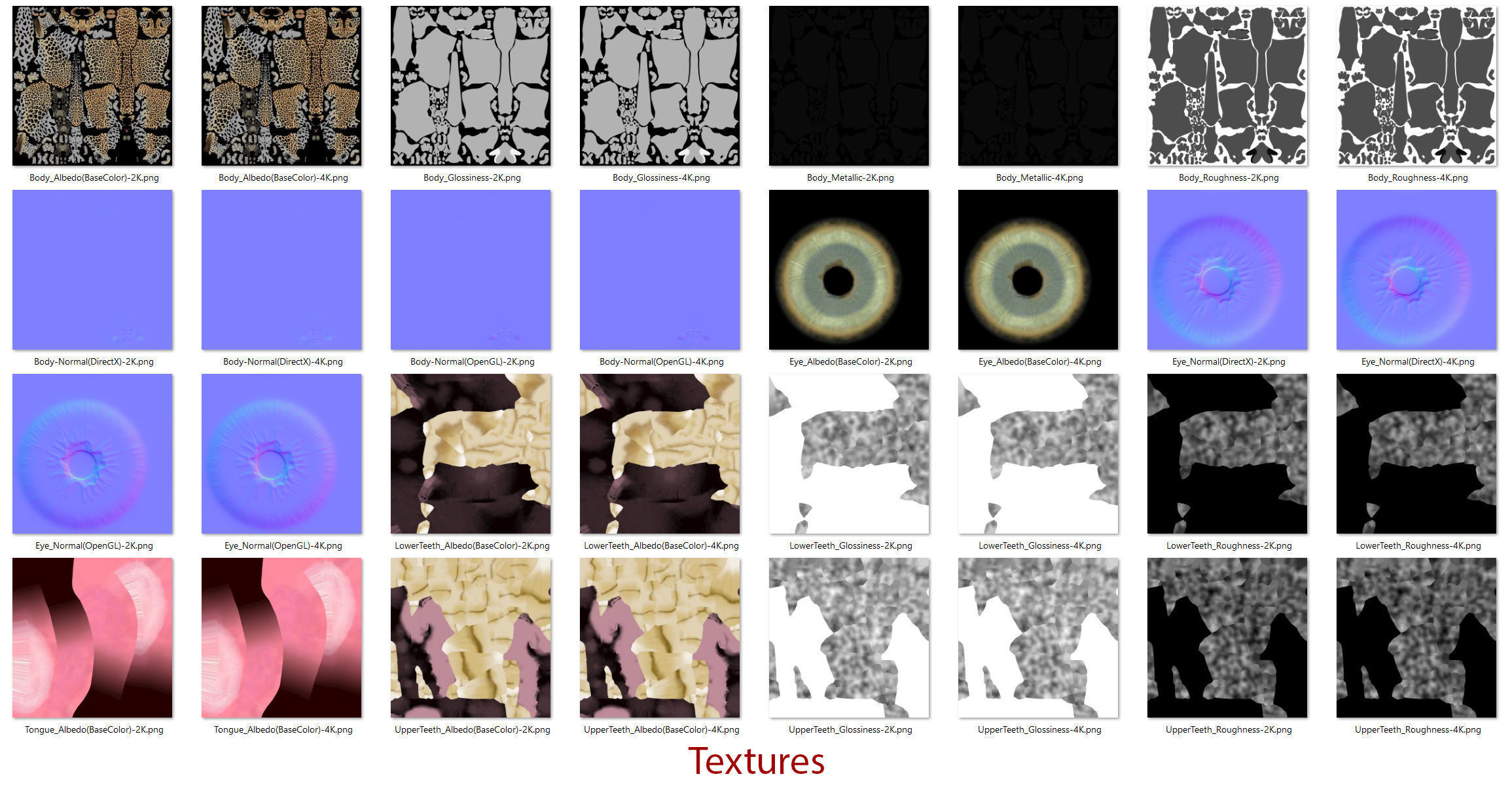Leopard Low-poly 3D model_11