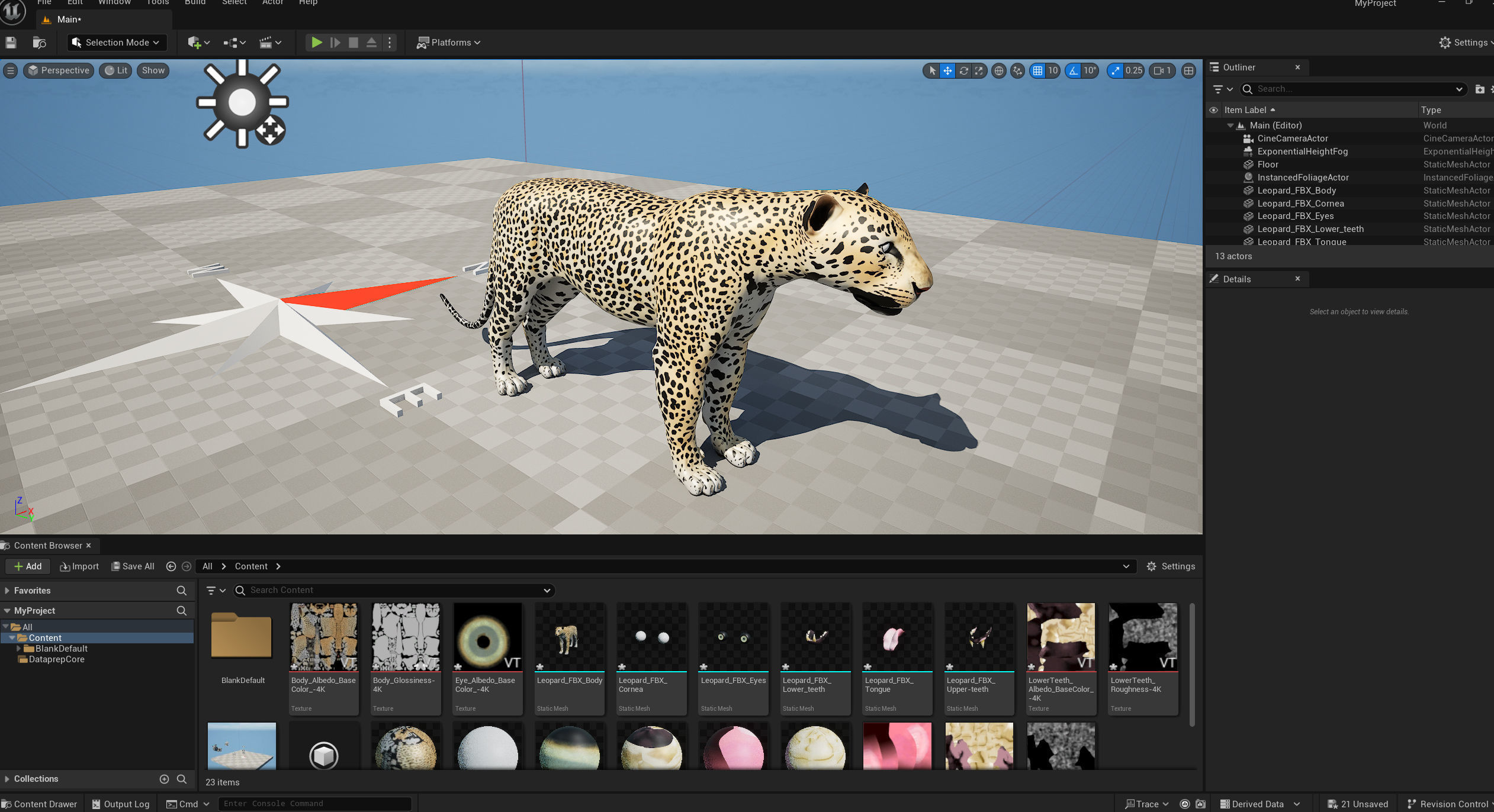 Leopard Low-poly 3D model_18