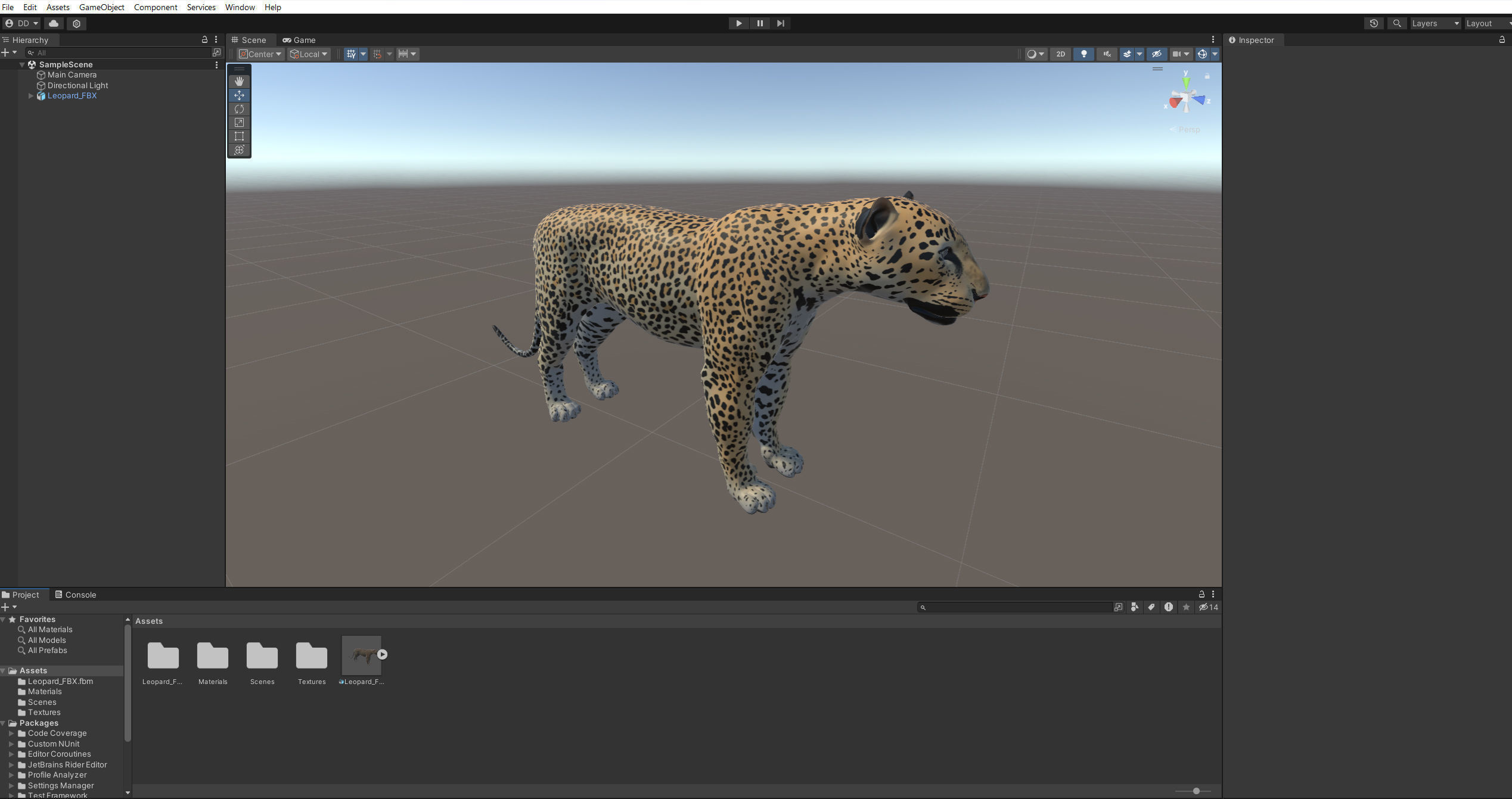 Leopard Low-poly 3D model_15