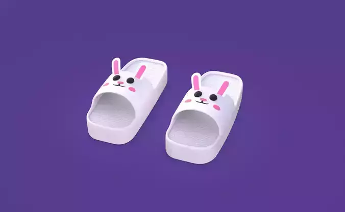 Cartoon Rabbit Shape Slippers