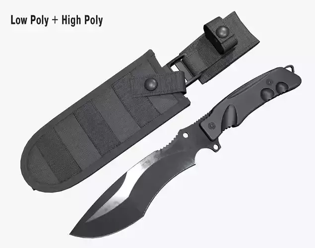 Knife Parus Low-poly 3D model