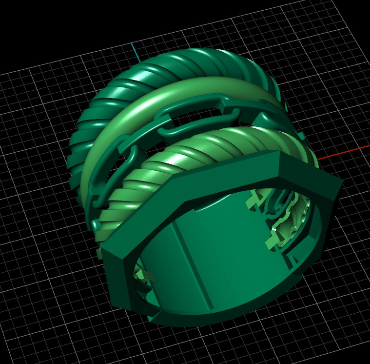 Portofino Ring 3D print model_1