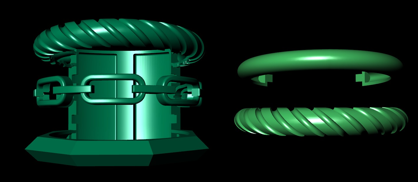Portofino Ring 3D print model_2