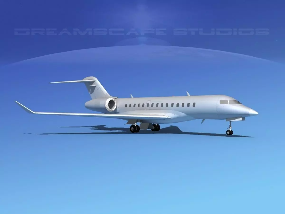 Bombardier Global 5000 Bare Metal 3D model