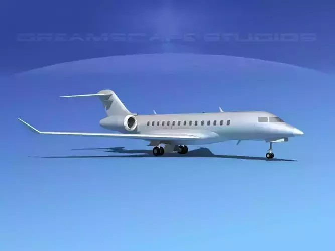 Bombardier Global 5000 Bare Metal 3D model