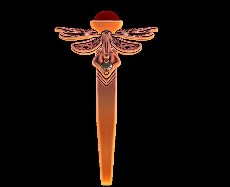 Floral Diamond Ring 3D print model_6