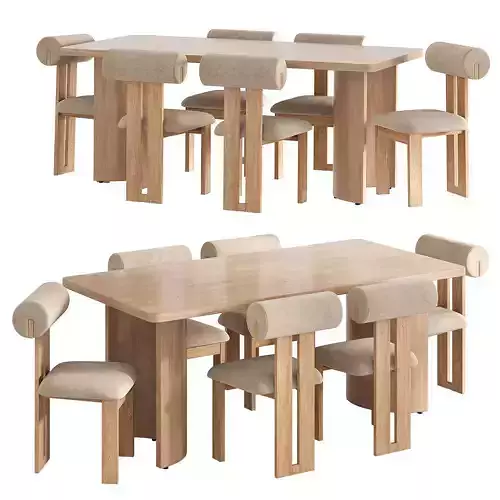 Persemre dining table and Dellar chair