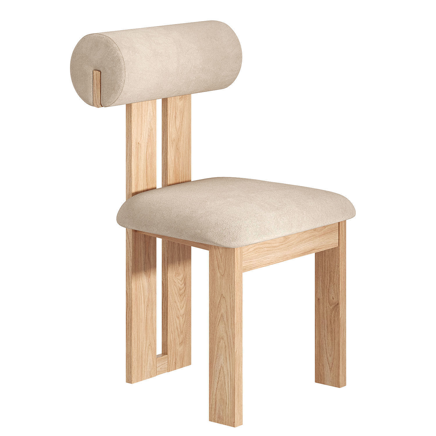 Persemre dining table and Dellar chair 3D model_1