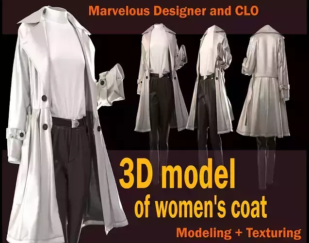Women coat model