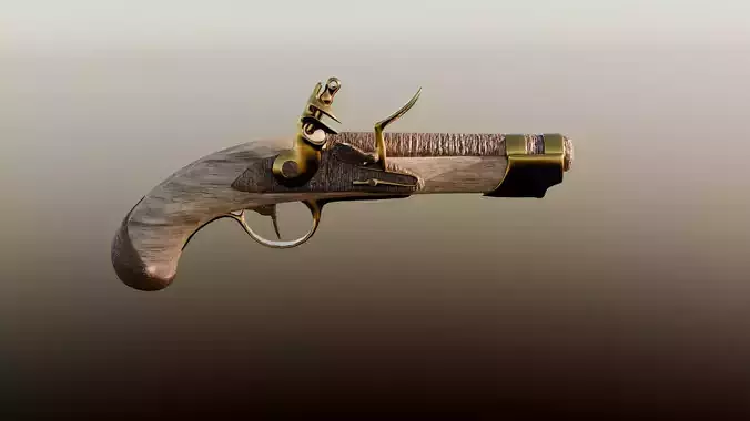 Gold pistol